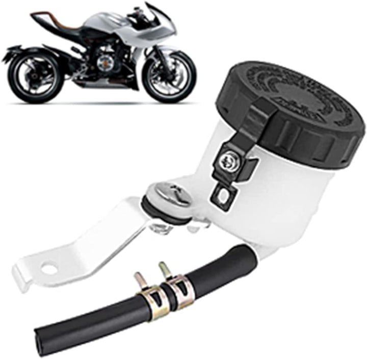 Motorrad Bremsflüssigkeitsbehälter, Fydun Bremszylinder Behälter Flüssigkeit Flasche mit Halterung f