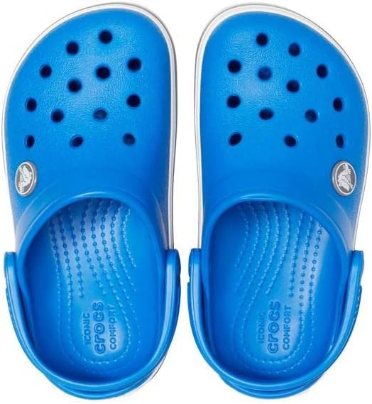 Crocs Unisex Kinder Crocband Clog KidsClogs 19/20 EU Bright Cobalt Charcoal, 19/20 EU Bright Cobalt