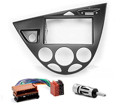 CARAV 11-548-9-6 2-DIN Radioblende in Dash Installation kit Set für Focus ISO and Antenna Adapter Ca