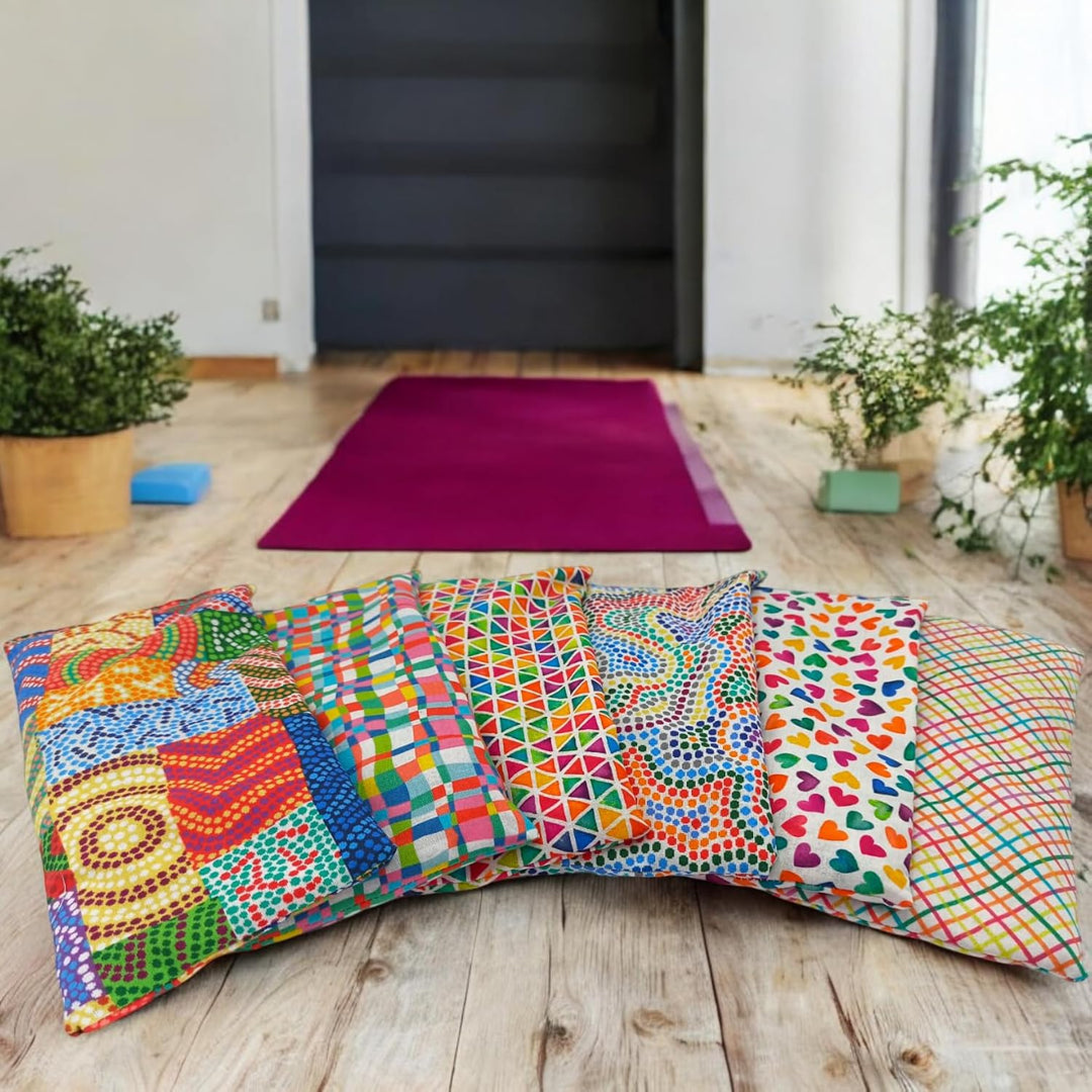Augenkissen yoga "Pack 6- Barcelona" | Lavendel Samen und Reis | Yoga, Meditation, Entspannung, für