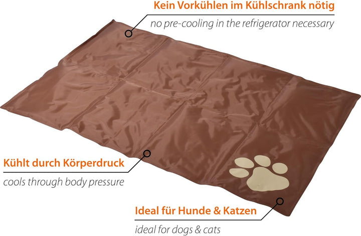 dobar® 60421 Kühlmatte für Hunde - Hundekühlmatte für Hund & Katze - selbstkühlende Matte für Hausti