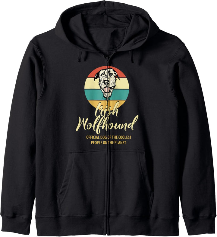 Stolzer Irish Wolfhound-Besitzer Shirt, Irish Wolfhound Welp Kapuzenjacke