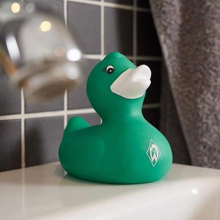 Werder Bremen SV Badeente - Raute - Ente, Quietscheente, Duck - Plus Lesezeichen I Love Bremen