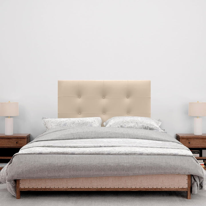 DHOME Kopfteil, gepolstertes Bett Kopfteil 8cm dick. Gepolstertes Kopfteil ACUALINE Stoff und Kunstl