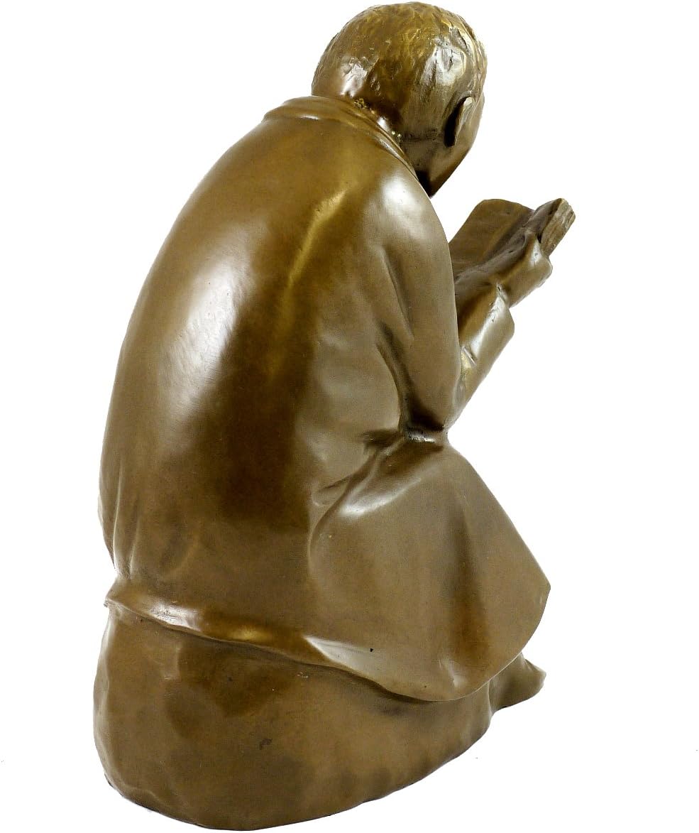 Kunst & Ambiente - Der Buchleser (1936) - Ernst Barlach Skulptur - Echte Bronze signiert - Bronzefig