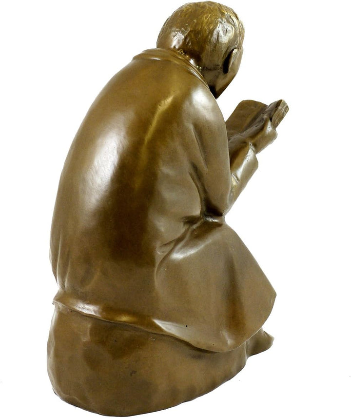 Kunst & Ambiente - Der Buchleser (1936) - Ernst Barlach Skulptur - Echte Bronze signiert - Bronzefig