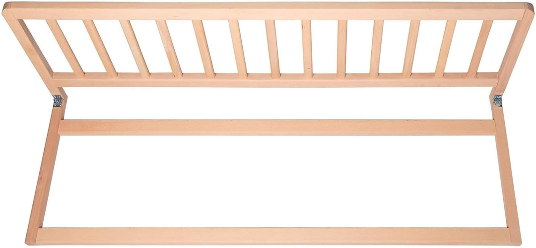 Safetots Holzbettschutz, Natur, 38cm hoch x 110cm breit, Bettgitter, Sicheres Kinderbettgeländer, Vo