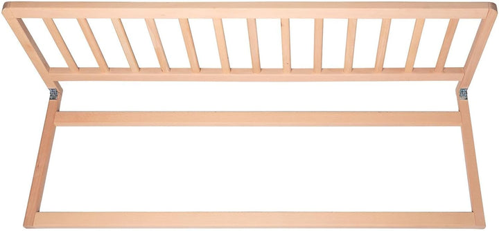 Safetots Holzbettschutz, Natur, 38cm hoch x 110cm breit, Bettgitter, Sicheres Kinderbettgeländer, Vo