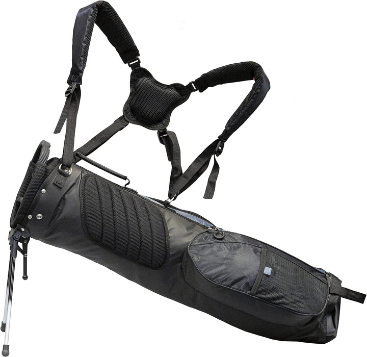 LONGRIDGE 7' Tri Lite Carry Golftasche - Schwarz/Silber