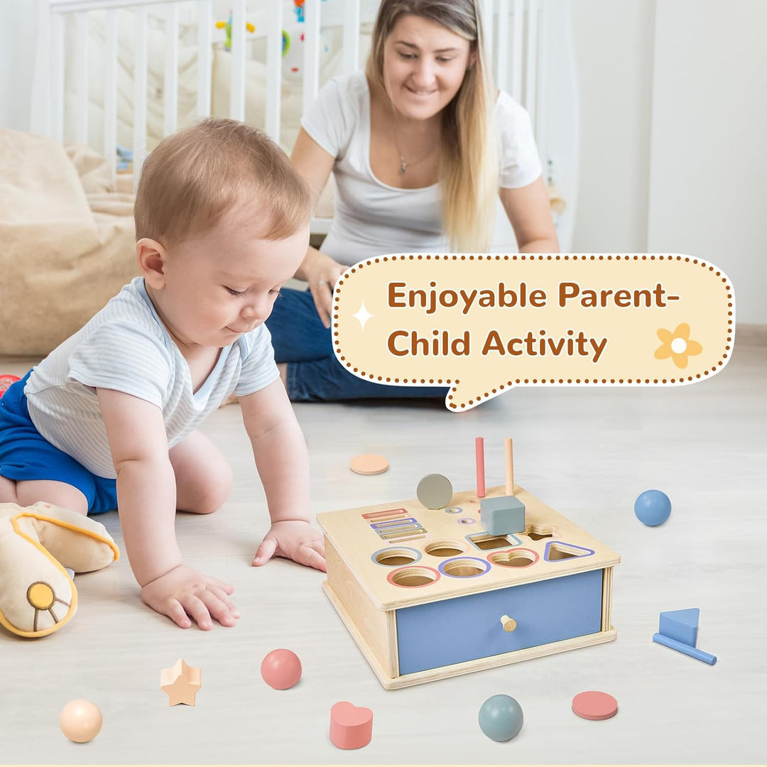 Arbolisse Montessori Spielzeug ab 1 2 3 Jahr, Holzspielzeug Kinder Farbe Sortierspiel Baby Spielzeug