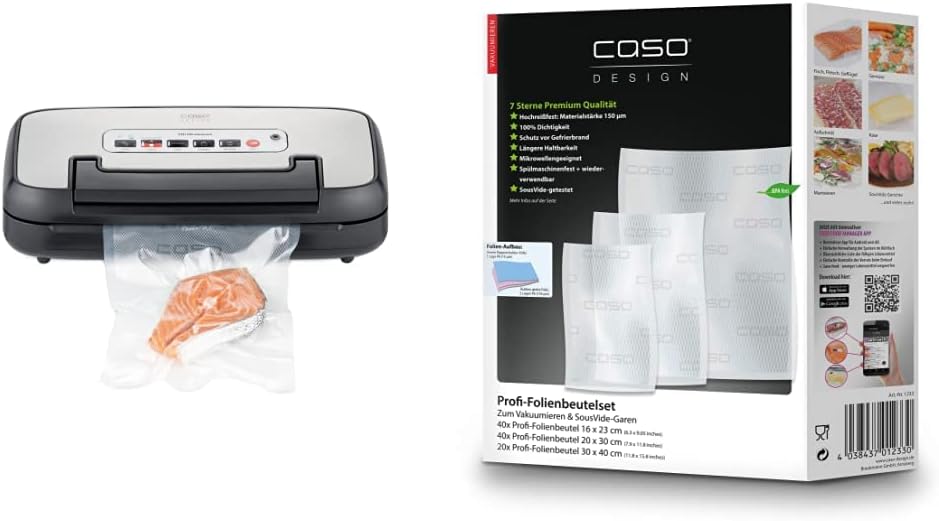 CASO VRH 590 advanced Vakuumierer - bis 125 Vakuumiervorgänge non-stop, 2,5 mm dicke Schweissnaht &