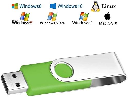 USB 2.0 Stick 2GB 10er Pack USB Flash Laufwerke Grün Swivel Pen Drive 2 GB 10 Stück Memory Sticks Th