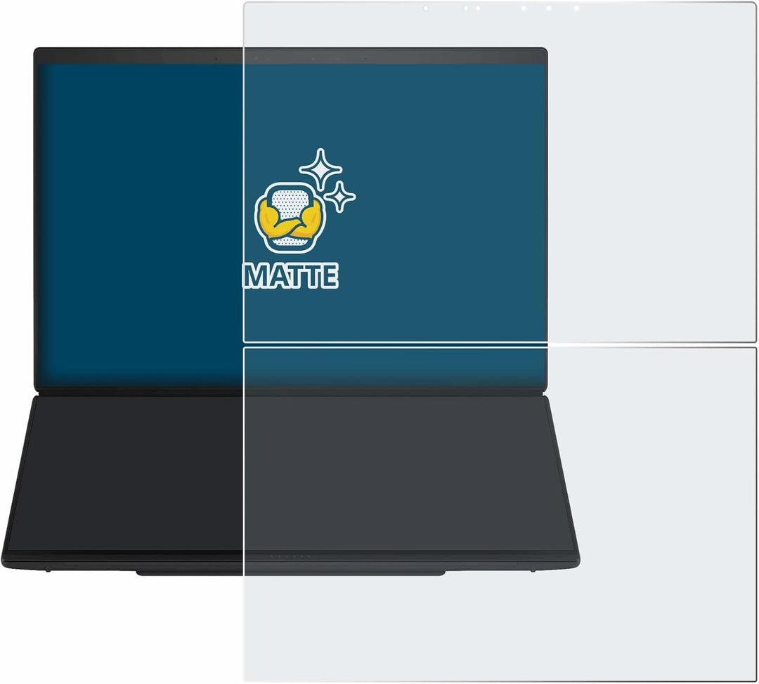 BROTECT Entspiegelungs-Schutzfolie für ASUS ZenBook Duo UX8407 Matte Displayschutz-Folie, Anti-Refle