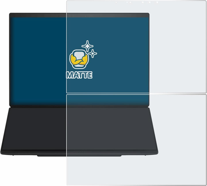 BROTECT Entspiegelungs-Schutzfolie für ASUS ZenBook Duo UX8407 Matte Displayschutz-Folie, Anti-Refle