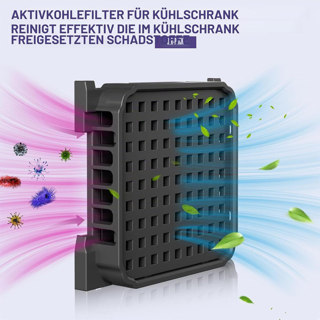 3 Stück Aktivkohlefilter für Liebherr Kühlschrank 9096989 9882460 988246000 988246001 9882429 Fresh