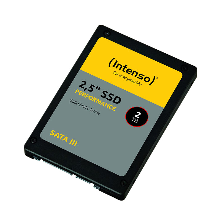 Intenso Interne 2,5" SSD SATA III Performance, 2 TB, 550 MB/Sekunden, Schwarz 2TB Sata 2,5" Performa