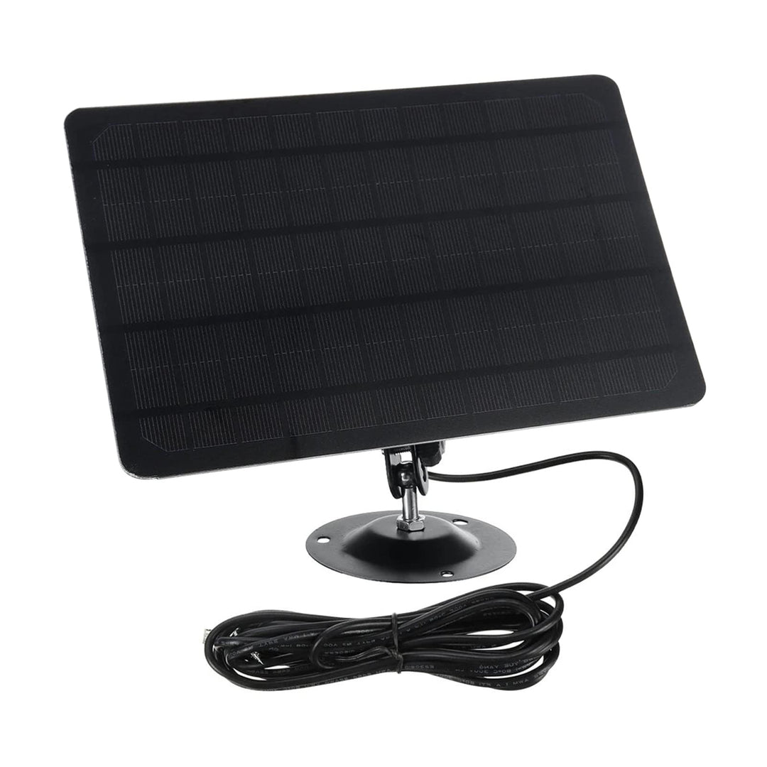 10W 5V Micro-USB-Solarpanel 2000mAh 360-Grad-Rotation Wasserdichte an der Wand befestigte Monokrista