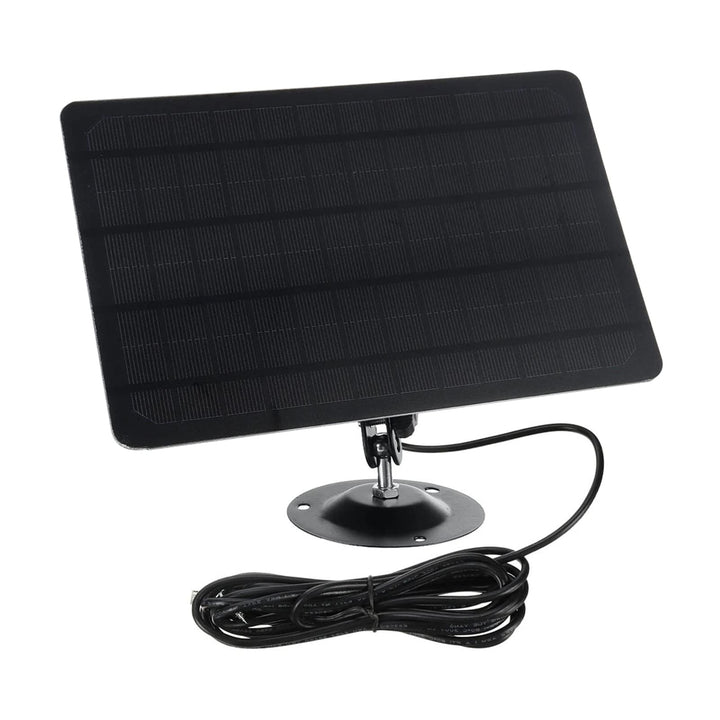 10W 5V Micro-USB-Solarpanel 2000mAh 360-Grad-Rotation Wasserdichte an der Wand befestigte Monokrista