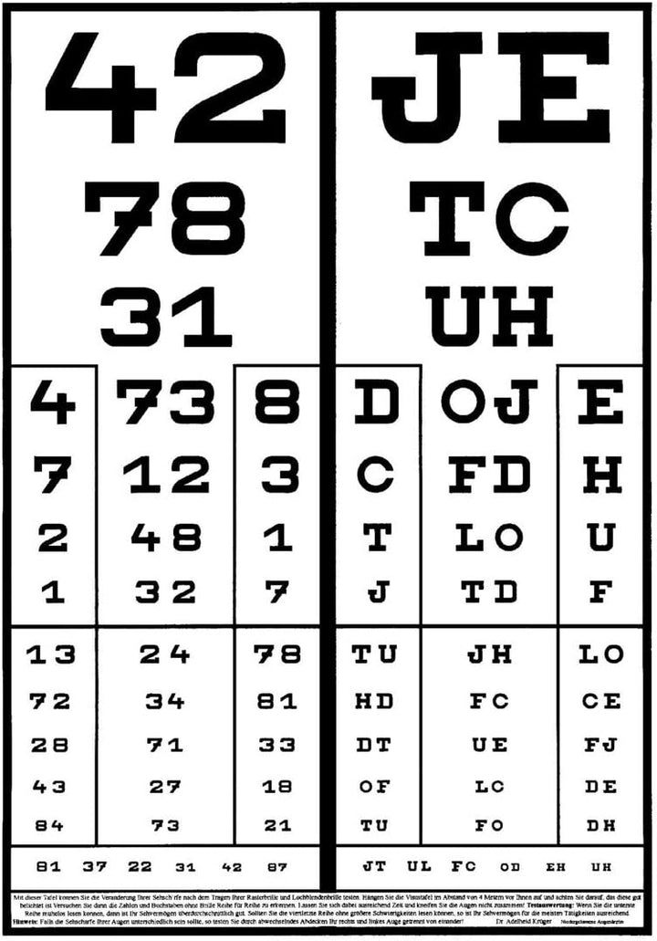VANLO Rasterbrille 415-FMP - quadratisches Raster - braun marmoriert