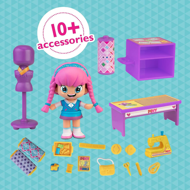 Pinypon - by PINY, Fashion-Klasse, Playset Szenario Modedesign und Accessoires wie die Serie PINY In