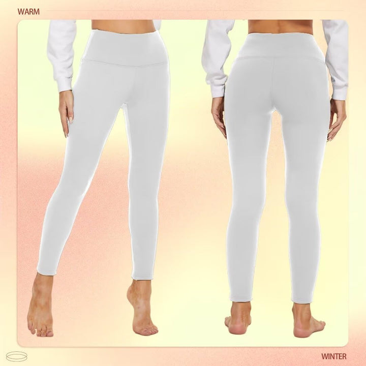 Missluck Thermo Leggings Damen Gefüttert Thermoleggings Verdickte Plüsch Thermohose Fleece Leggins W