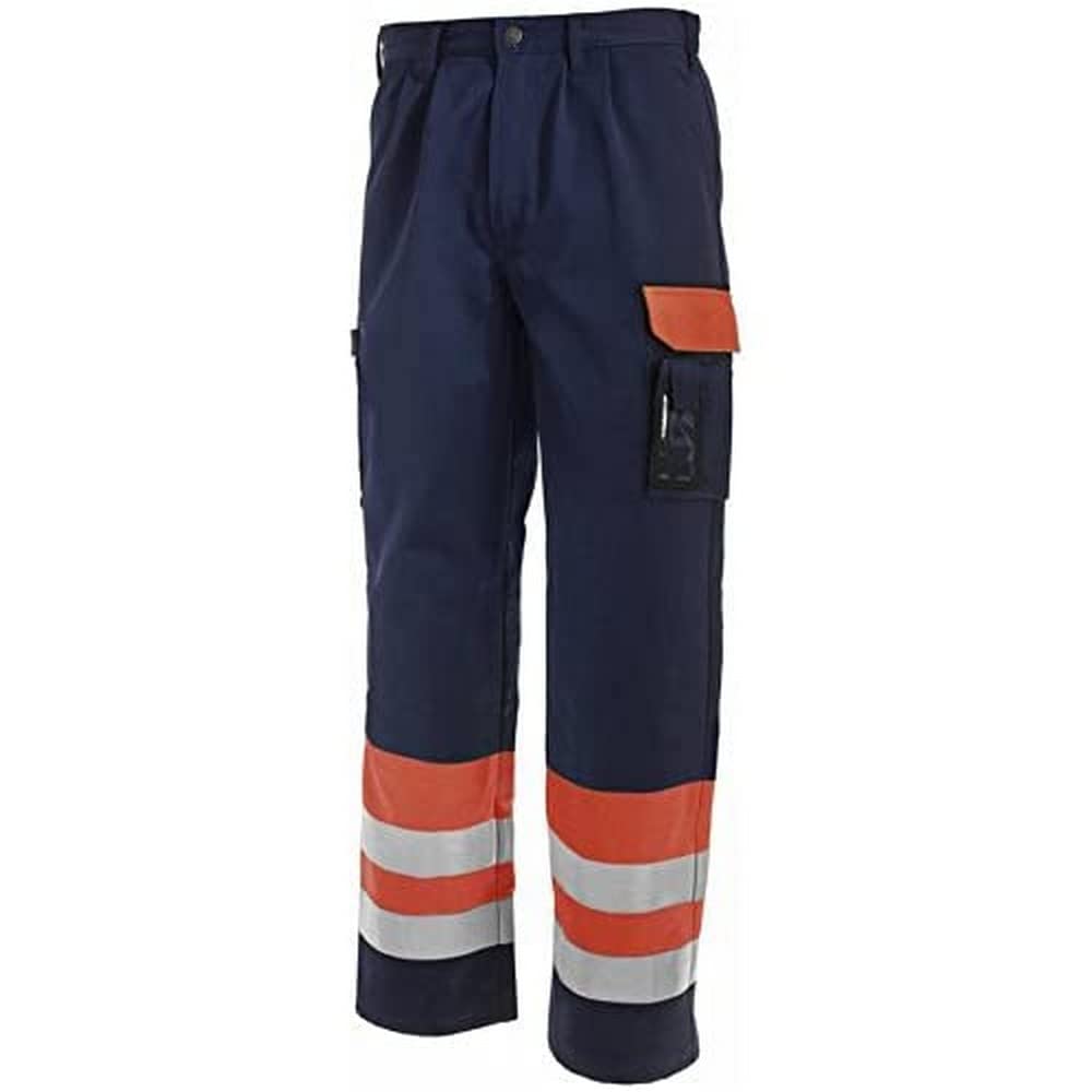 Blaklader 15841860 Hose mit hoher Sichtbarkeit, Orange/Marineblau, grootte D96 D96 Navy Blue / Orang
