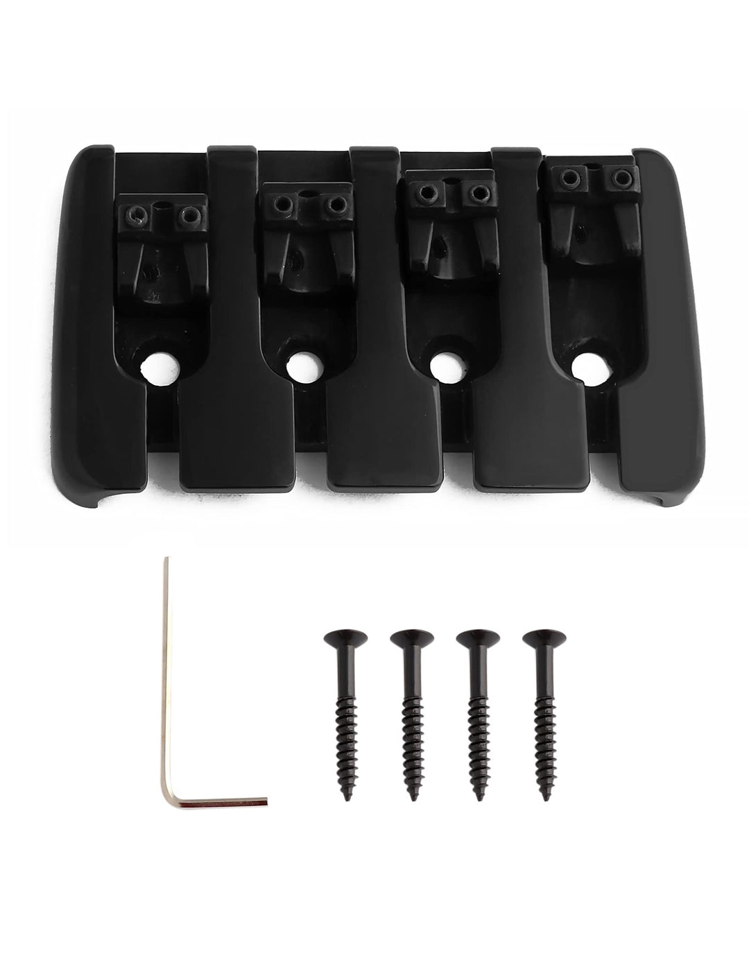 Rubatone 4 Saiten Bass Bridge A Style Top Load Saitenhalter mit Zinksätteln für E-Jazz Bass P Bass B