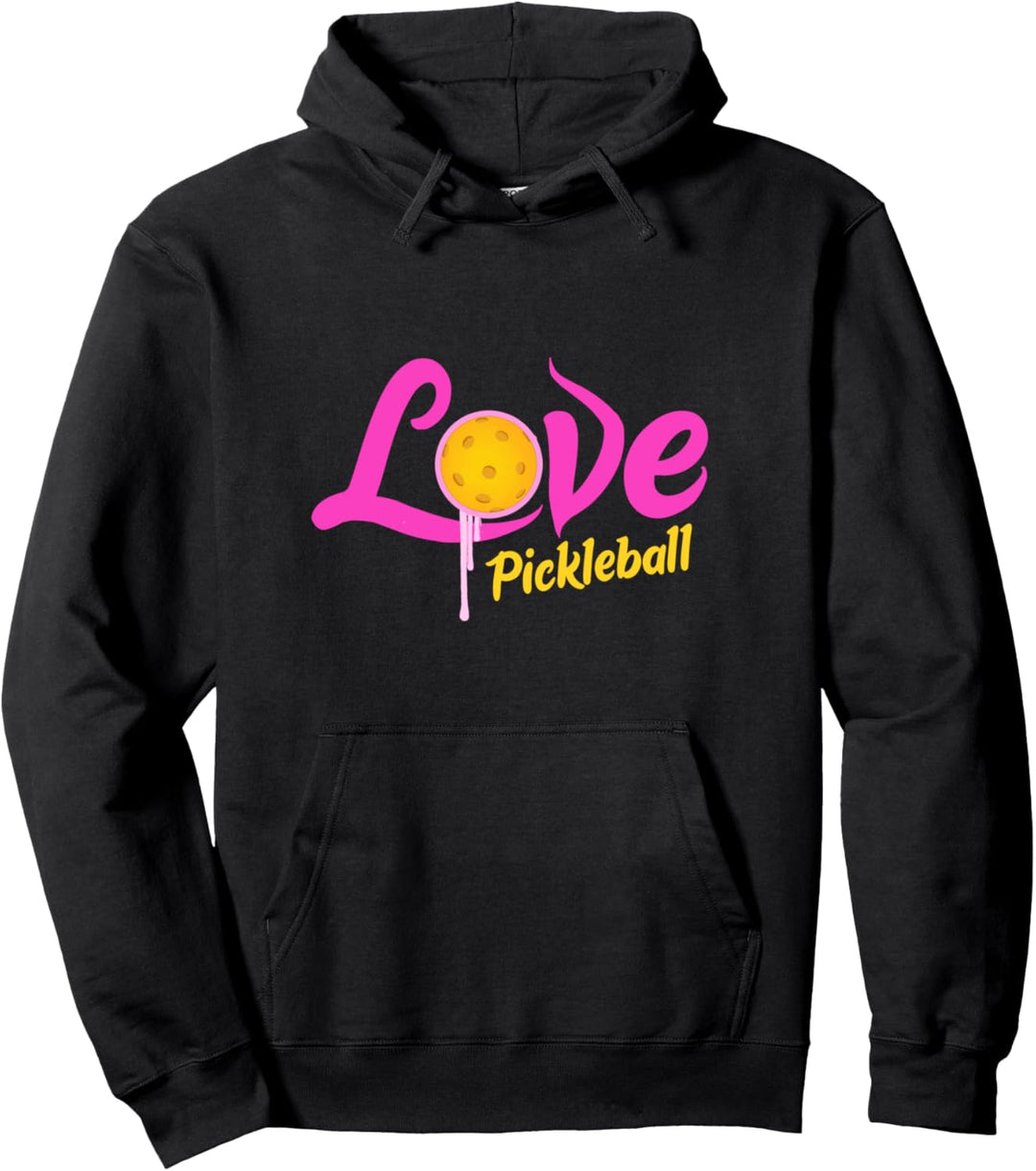 Pickleball Platz Paddel Geschenk Pullover Hoodie