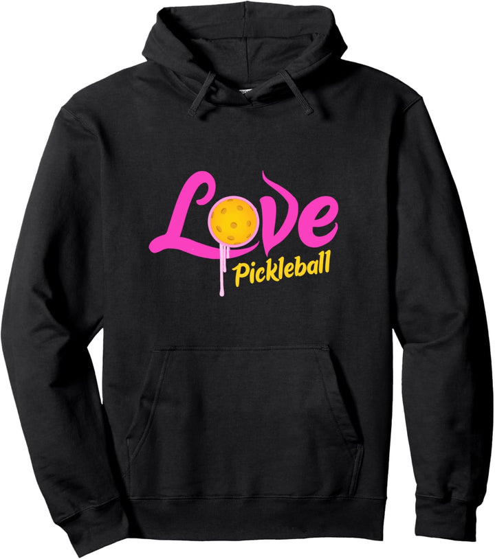 Pickleball Platz Paddel Geschenk Pullover Hoodie