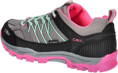 CMP Unisex Kinder Rigel Low Shoe Wp Trekking-& Wanderhalbschuhe 41 EU Cemento Pink Fluo, 41 EU Cemen