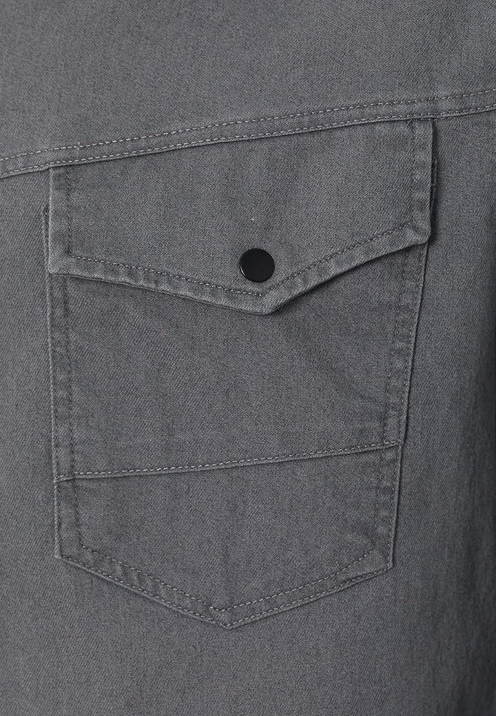 Redbridge Premium Denim Hemd Jeanshemd Baumwolle Casual S Grau, S Grau
