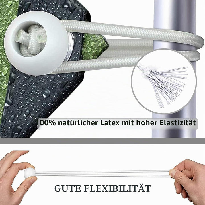 75 Stücks Spanngummi mit Kugel, Gummischlaufen Expanderschlinge Zeltgummis Gummispanner Mit Kugel fü