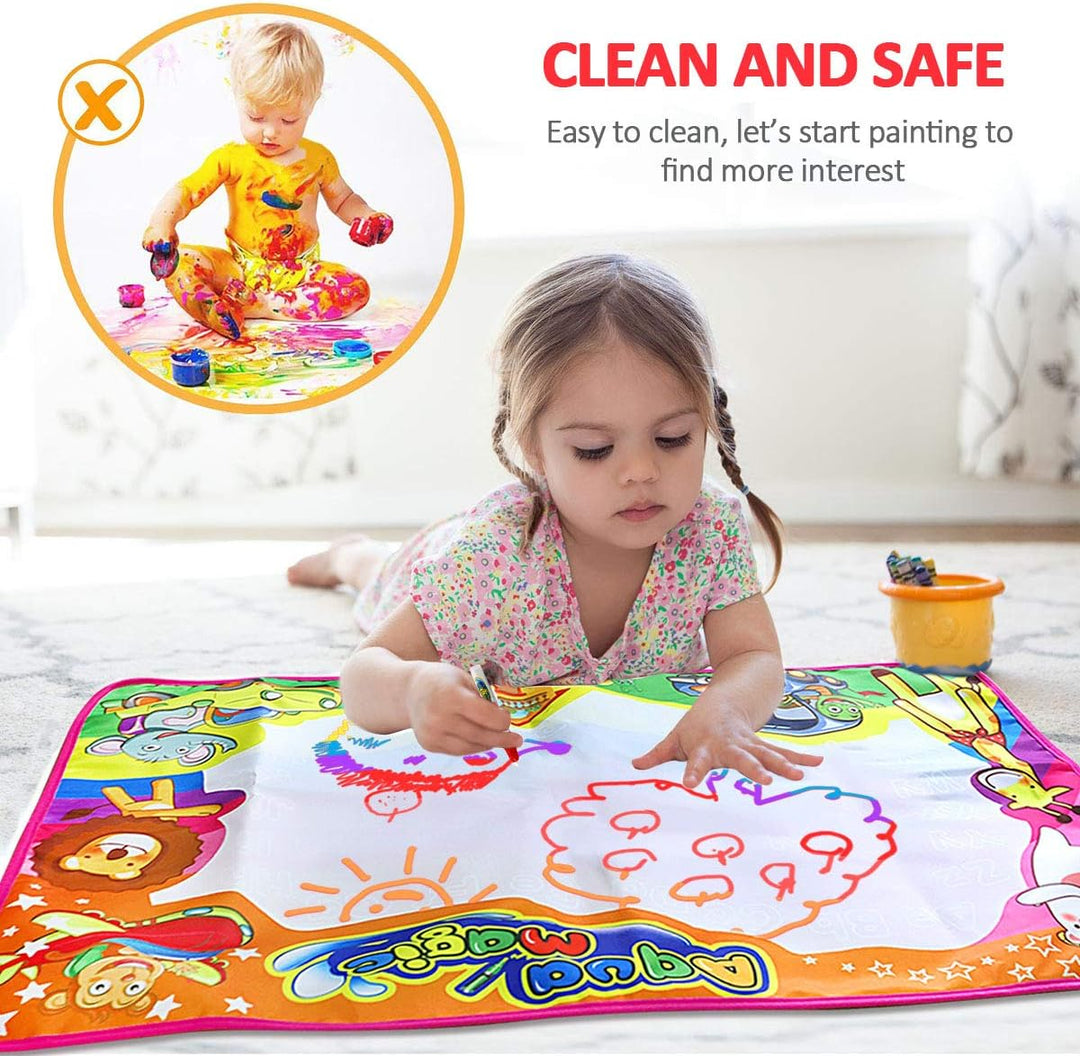 PHYLES Wasser Doodle Matte 87 x 57cm Magic Doodle Malmatte,mit Malmatte stift und Stempelzubehör, Dr