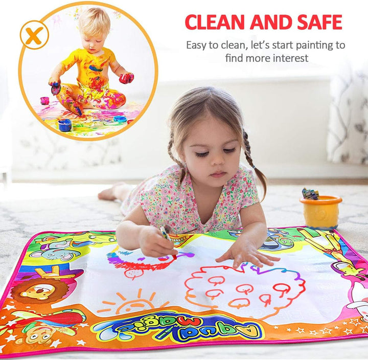 PHYLES Wasser Doodle Matte 87 x 57cm Magic Doodle Malmatte,mit Malmatte stift und Stempelzubehör, Dr