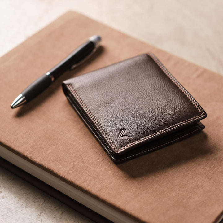 Lavalen Geldbörse Herren Leder mit RFID Schultz - Portmonee Herren mit Münzfach - Wallets for Men -