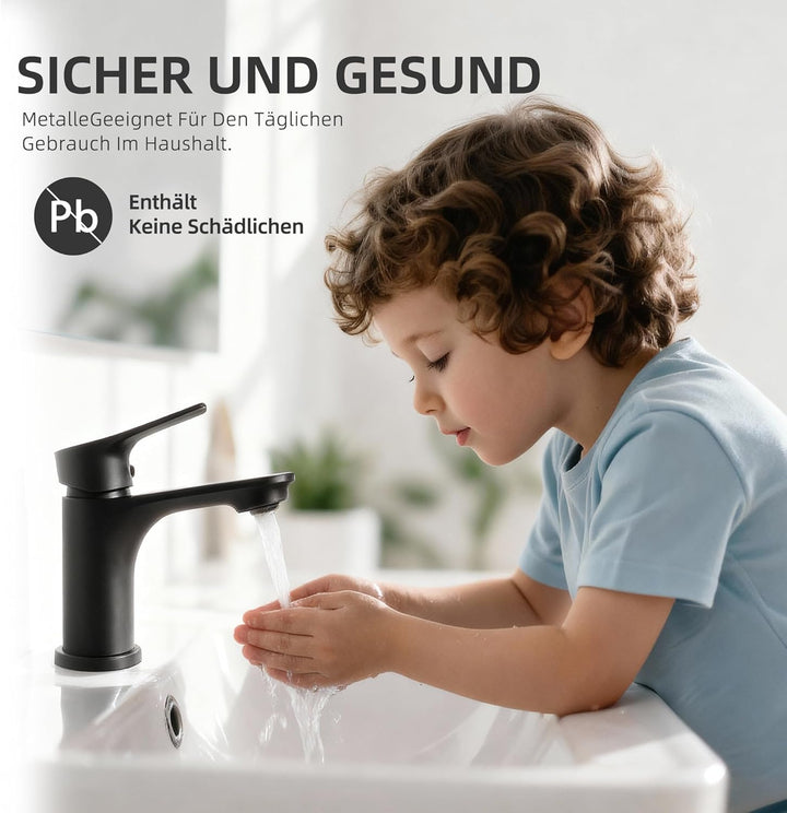 BELZ Wasserhahn Bad, Einhebel-badarmatur, Armatur Badezimmer, Mischbatterie Bad, Höhe 86 mm, Energie