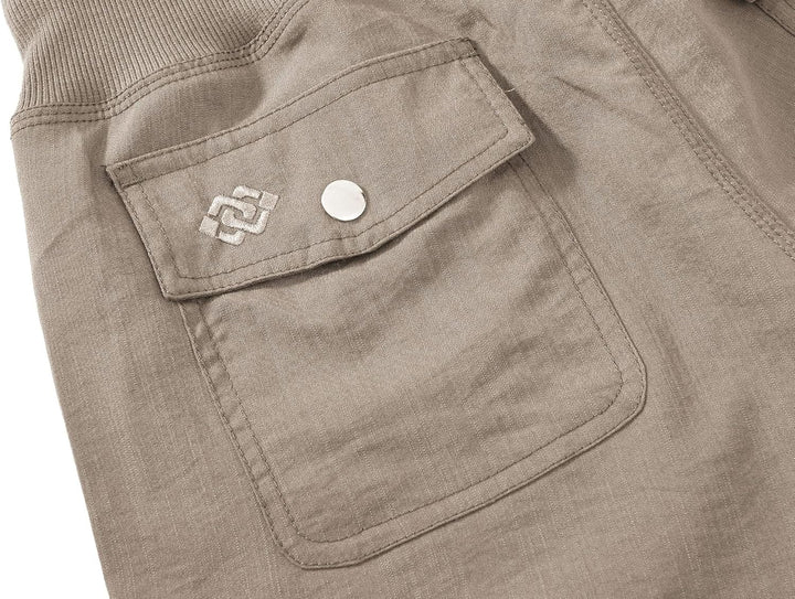 JINSHI Hosen Damen Sommer Cargohose 3/4 Lange Hosen Caprihose Freizeithose Outdoorhose Wanderhose mi