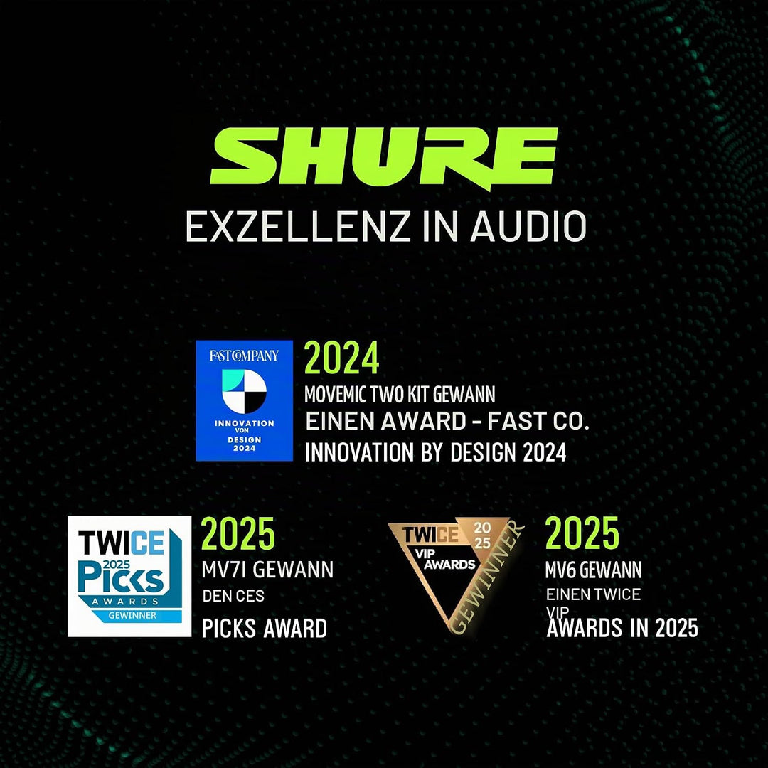 Shure SE215-K, In-ear Kopfhörer/Ohrhörer, schwarz, Premium, Sound Isolating, Geräuschunterdrückung,