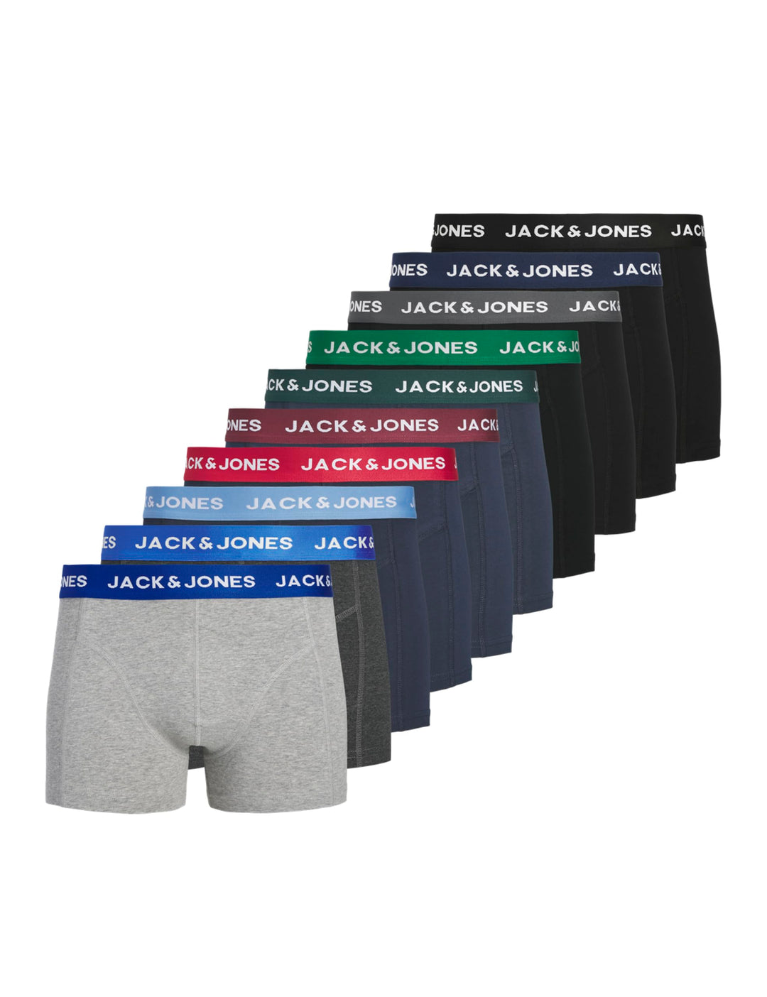 JACK & JONES Male Trunks 10er-Pack Trunks Smart casual S Schwarz, Smart casual S Schwarz