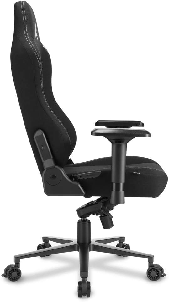 Sharkoon Silla Fabric Negro 160º Skiller SGS40 Gaming Stuhl, Schwarz, mit atmungsaktiven Stoff-Überz