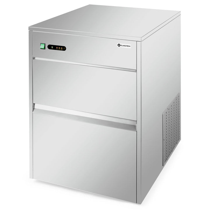 Klarstein Powericer Profi-Eiswürfelmaschine - Eiswürfelbereiter, Ice Maker, LED, geschmacksneutrale