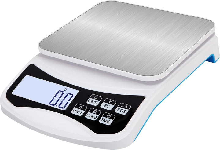 INF Digitale Küchenwaage 5 kg / 0,1 g, Perfekt zum Kochen oder Backen, Mehrere Gewichtsmesseinheiten