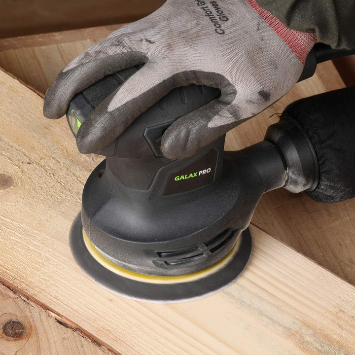 GALAX PRO Rundschleifer, 280 W, 6 Geschwindigkeiten, 6000-13000 U/min, 15 Stück 125 mm, Schleifschei