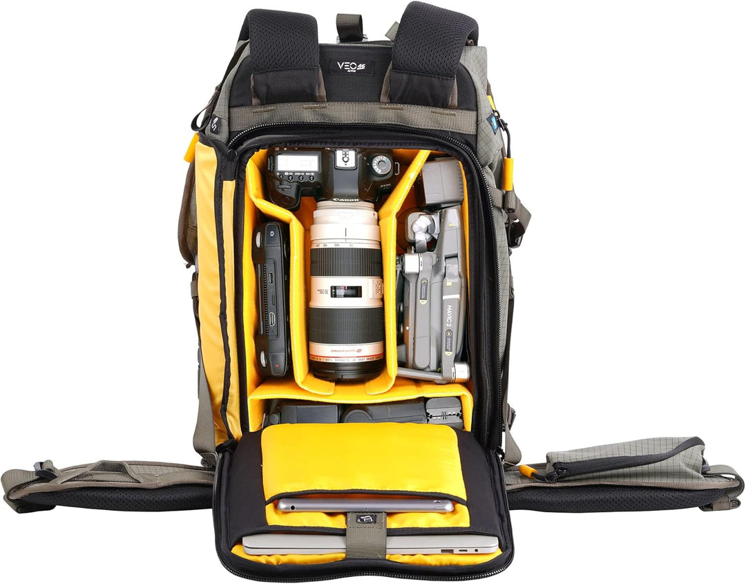 Vanguard Veo Active 46KG - Fotorucksack - perfekt für Trekking und Städtetouren 46 Khaki, 46 Khaki