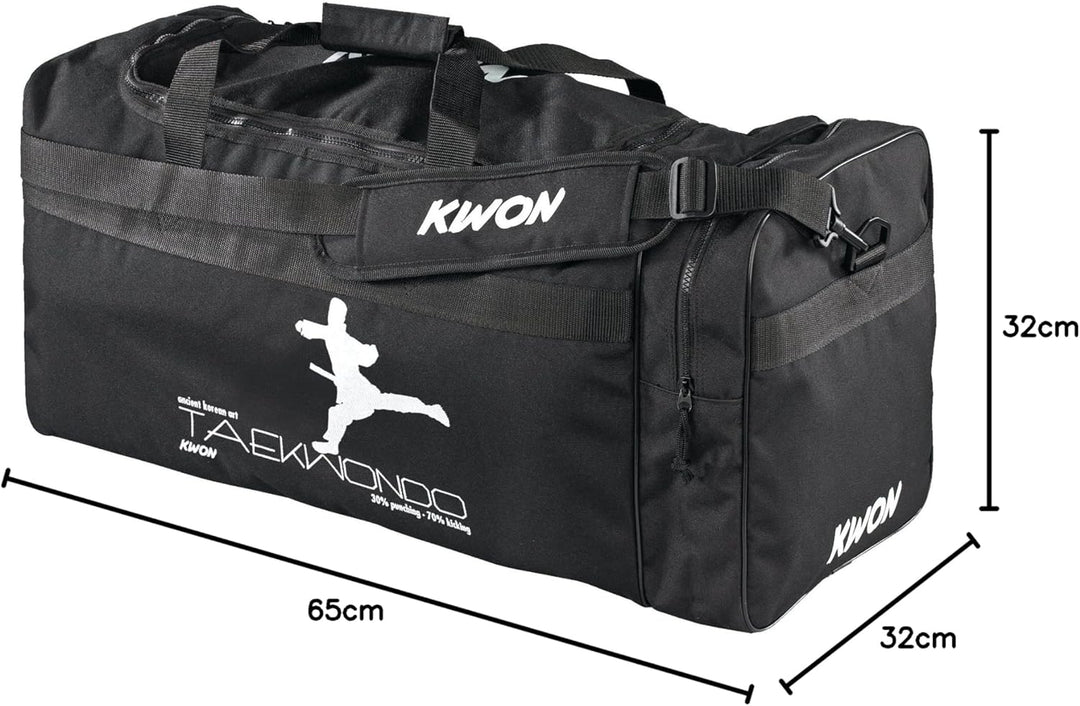Kwon Tasche Small und Large, versch. Druckmotiven/Kampfsymbolen 65 x 32 x 32cm Taekwondo, 65 x 32 x