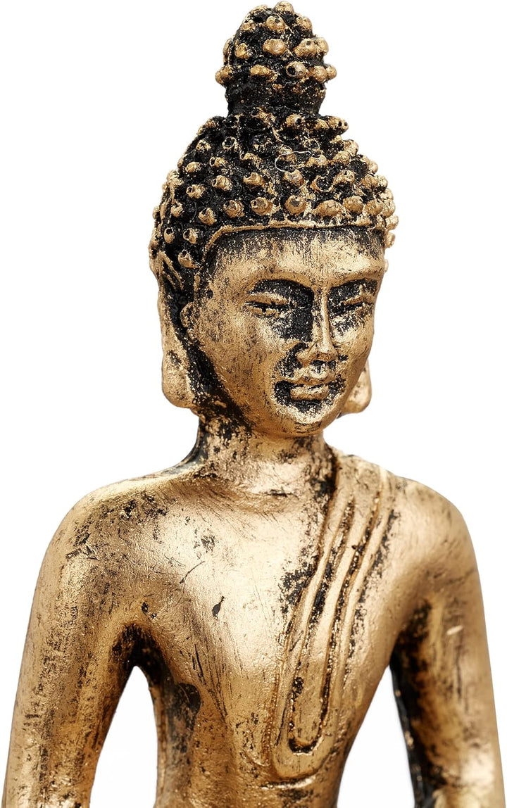 4 x Zen Garten, mit Buddha, Steinen, Sand, Räucherstäbchen & Teelichthalter, Entspannung, Feng Shui