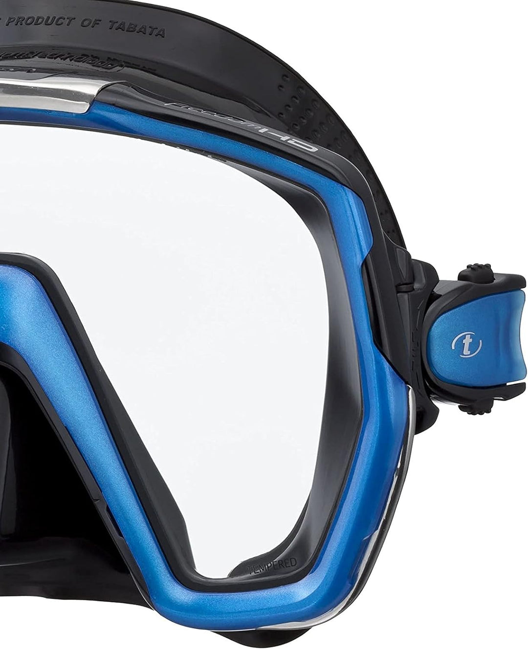Taucherbrille Tusa Freedom HD - einglas tauchmaske schnorchelmaske erwachsene profi (M-1001) azul/ne