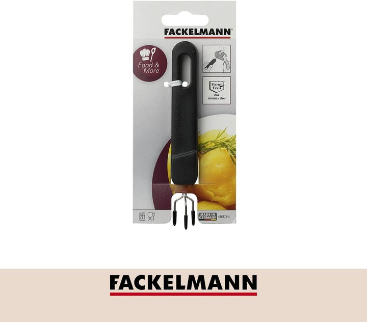 Fackelmann 9932450 Kartoffelstampfer, Hebelpresse, Kartoffelgabel, Kartoffelspiess, Edelstahl, Kunst