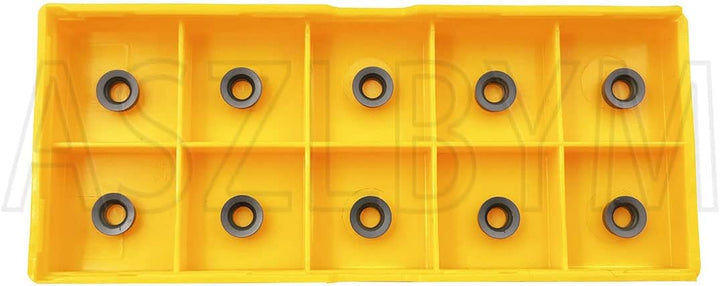 ASZLBYM 11 Stück RCMT060204 MO Wendeschneidplatten-Fräseinsätze Klingenfräser mit 1/2 "/ 12 mm SRDCN