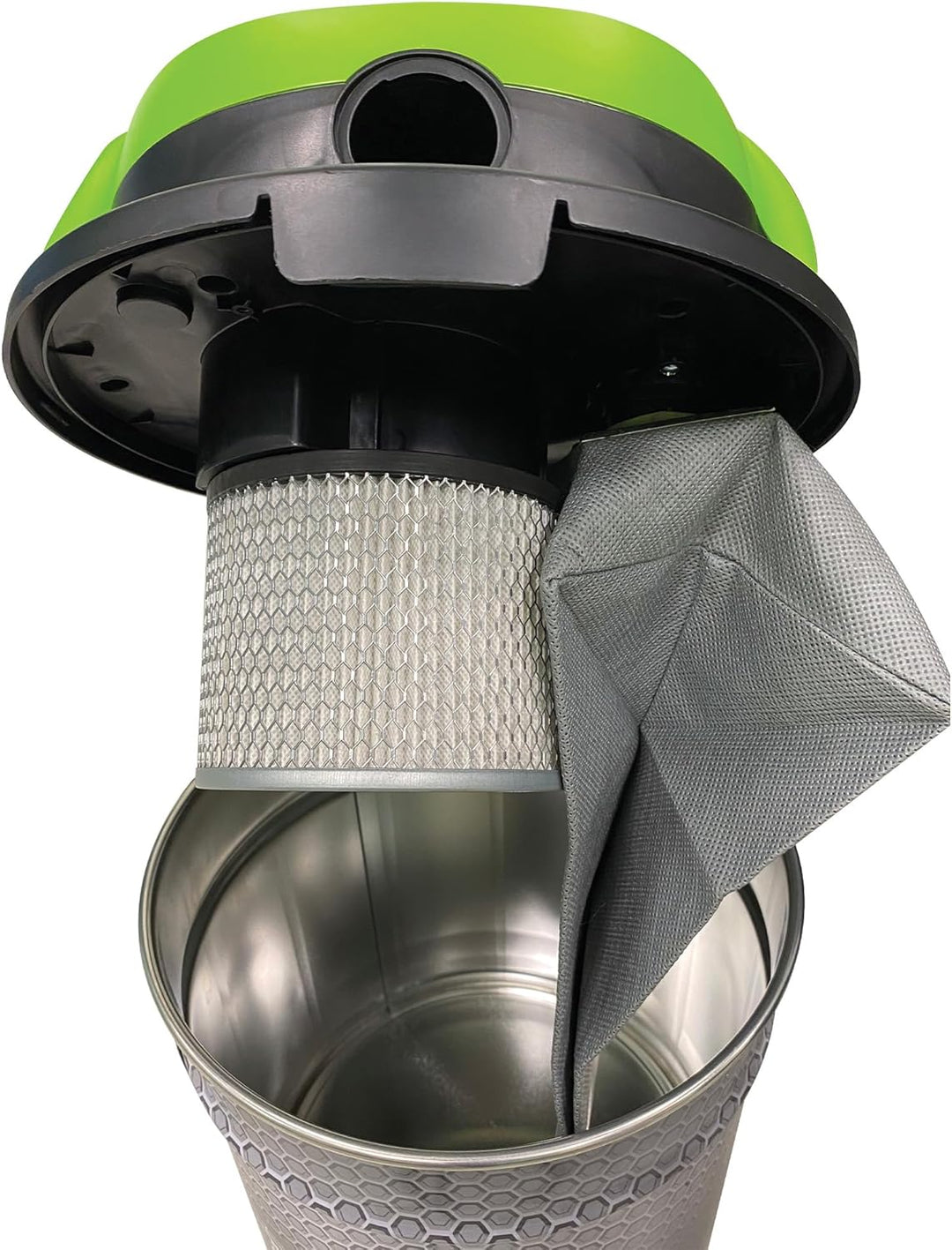 Ribimex Perfetto Aschesauger 1200 W, leise (62 dB) mit Blasfunktion und waschbarem HEPA-Filter, 20 L